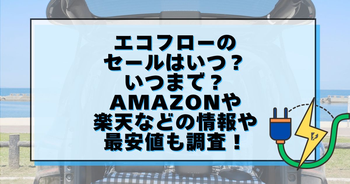エコフロー セール いつ